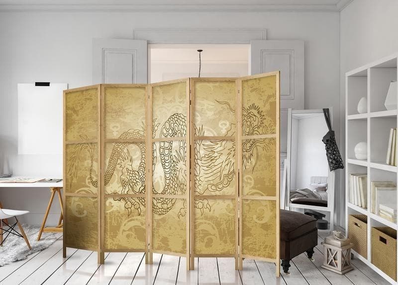 Paravento giapponese Drago orientale 5 ante in Paraventi Collezione Casa - Trebisacce, commercioVirtuoso.it
