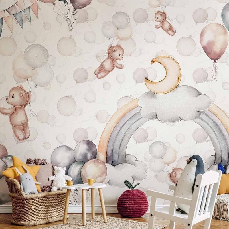 Carta da parati - Bears in the Sky in Carta da parati Collezione Casa - Trebisacce, commercioVirtuoso.it
