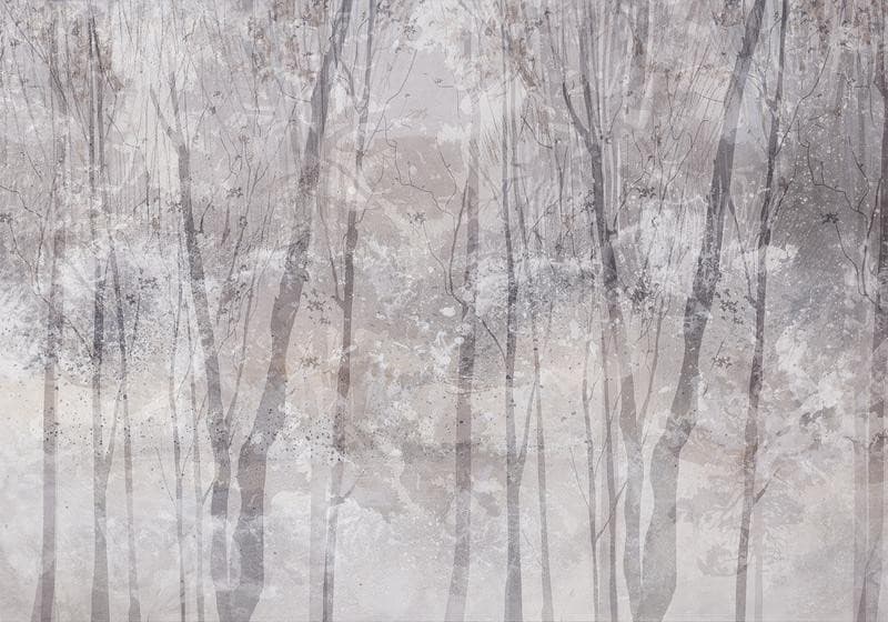 Carta da parati - Eternal forest - landscape with winter landscape in cool colours in Carta da parati Collezione Casa - Trebisacce, commercioVirtuoso.it