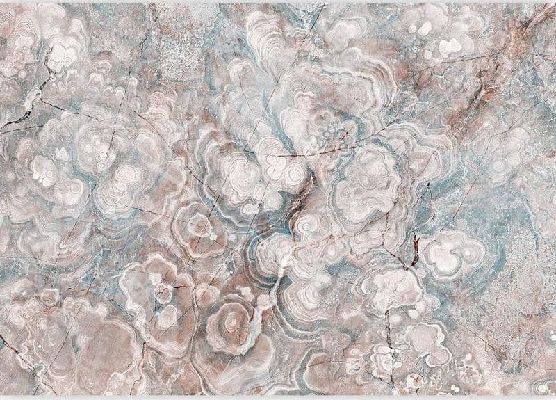 Carta da parati - Marble Flowers - Natural Stone Structures in Pastel Colours in Carta da parati Collezione Casa - Trebisacce, commercioVirtuoso.it