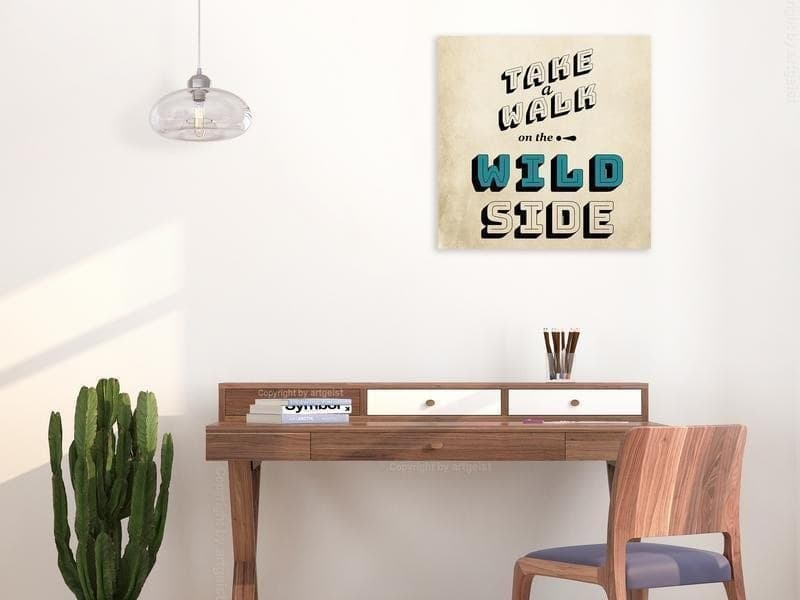 Quadro - Take Walk on the Wild Side (1 Part) Square in Poster e stampe Collezione Casa - Trebisacce, commercioVirtuoso.it