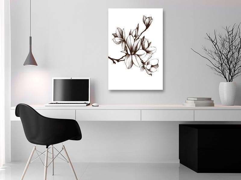 Quadro - Renaissance Magnolias (1 Part) Vertical in Poster e stampe Collezione Casa - Trebisacce, commercioVirtuoso.it