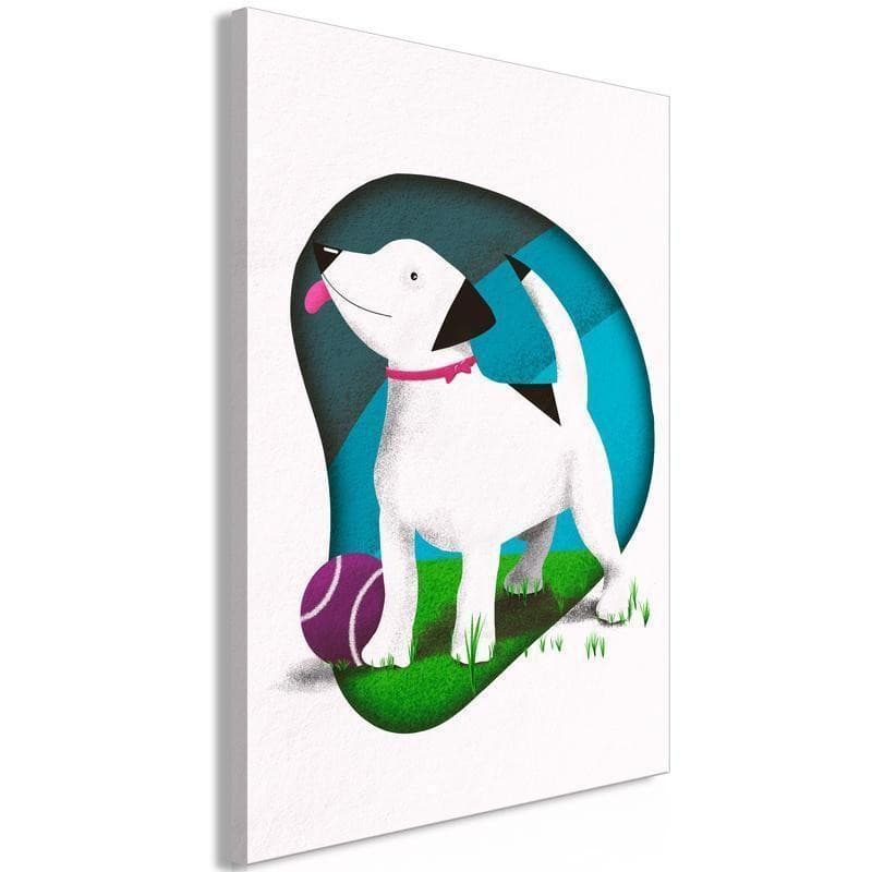 Quadro - Dog and Ball (1 Part) Vertical in Poster e stampe Collezione Casa - Trebisacce, commercioVirtuoso.it
