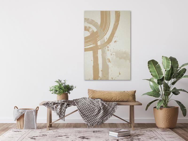Quadro - Beige Minimalism (1 Part) Vertical in Poster e stampe Collezione Casa - Trebisacce, commercioVirtuoso.it