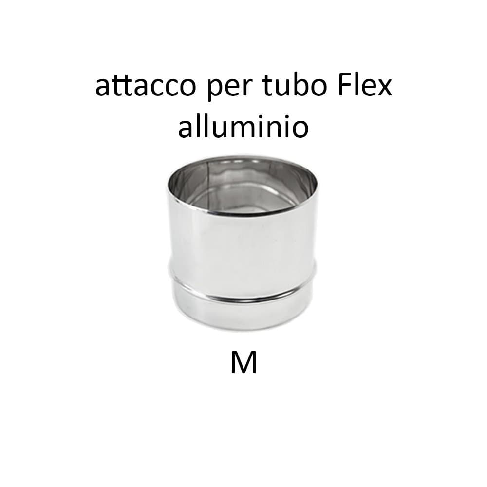 Raccordo inox M da 300mm per collegare tubo rigido a tubo flessibile in Adattatori Aloiserw.com - Altomonte, commercioVirtuoso.it