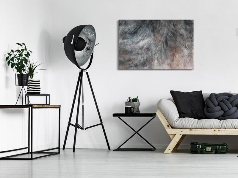 Quadro - Grey Feather (1 Part) Wide in Poster e stampe Collezione Casa - Trebisacce, commercioVirtuoso.it