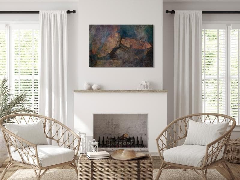 Quadro - Copper Leaves (1 Part) Wide in Poster e stampe Collezione Casa - Trebisacce, commercioVirtuoso.it