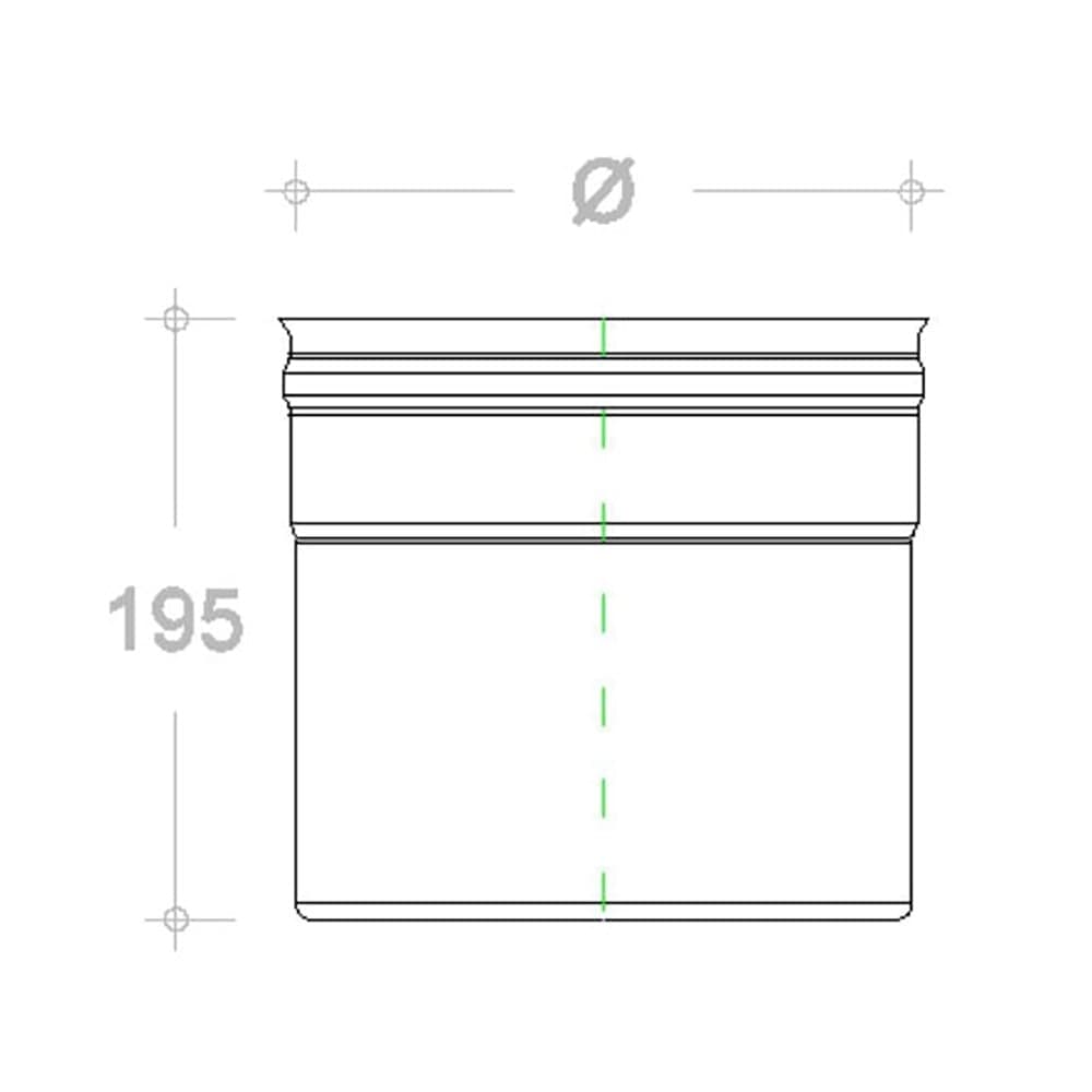 Raccordo inox F da 300mm per collegare tubo flessibile a tubo rigido in Adattatori Aloiserw.com - Altomonte, commercioVirtuoso.it