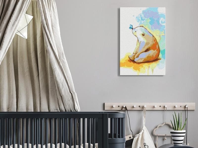 Quadro fai da te - Teddy Bear and Butterfly in Personaggi d'azione Collezione Casa - Trebisacce, commercioVirtuoso.it