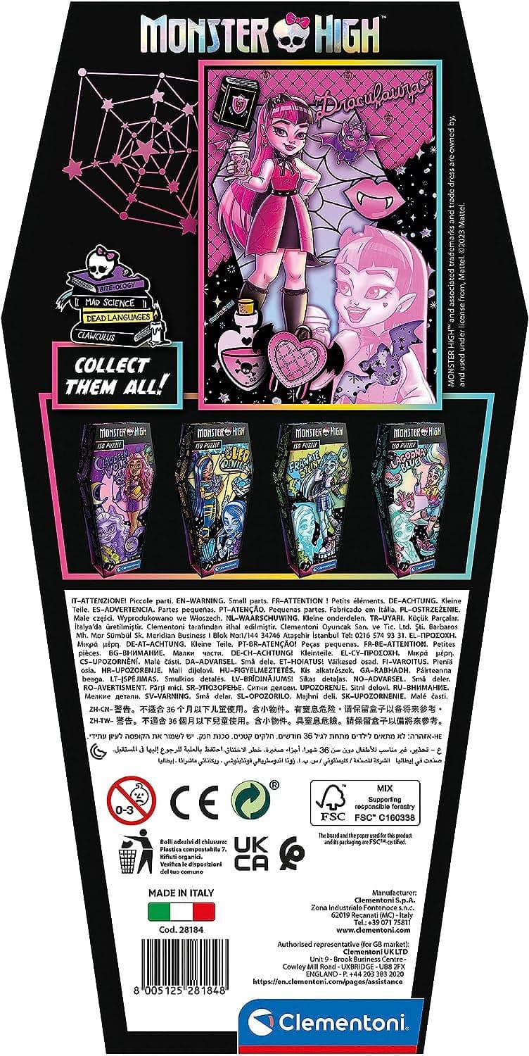 28184 - Monster High Draculaura - 150 Pezzi in Puzzle classici Centro Bimbo - Siderno, commercioVirtuoso.it