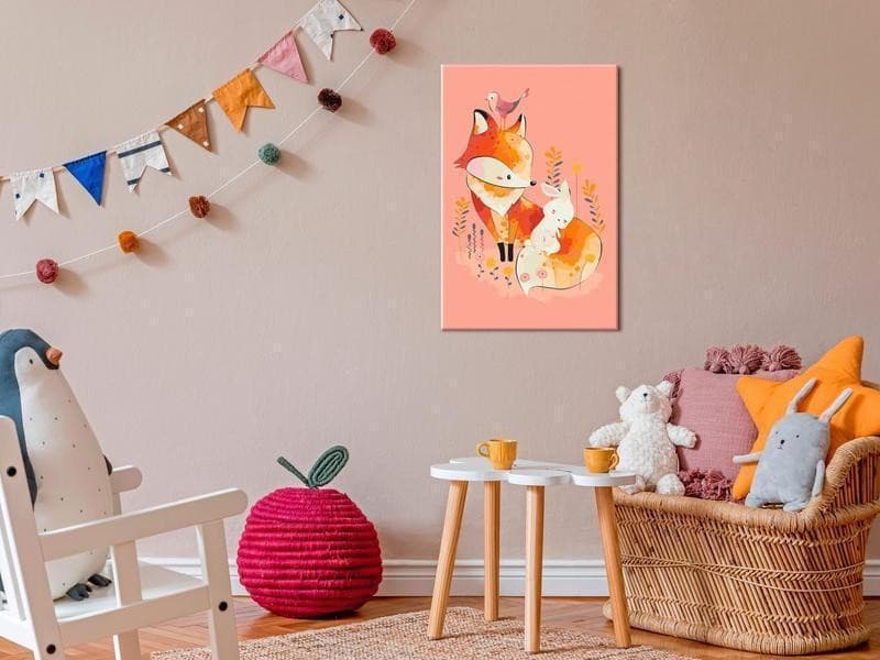 Quadro fai da te - Fox and Rabbit in Dipingere con i numeri Collezione Casa - Trebisacce, commercioVirtuoso.it