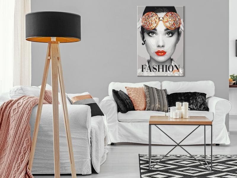 Quadro fai da te - Fashion Girl in Dipingere con i numeri Collezione Casa - Trebisacce, commercioVirtuoso.it