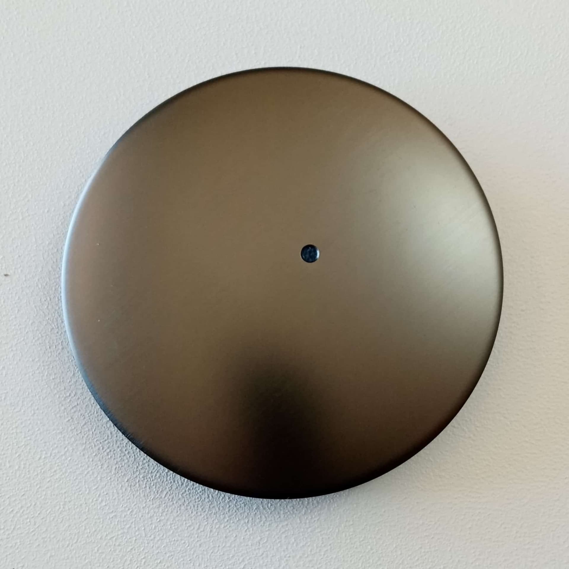 Piattello 118mm coperchio finitura gun metal in ottone per piletta piatto doccia in Filtri Aloiserw.com - Altomonte, commercioVirtuoso.it