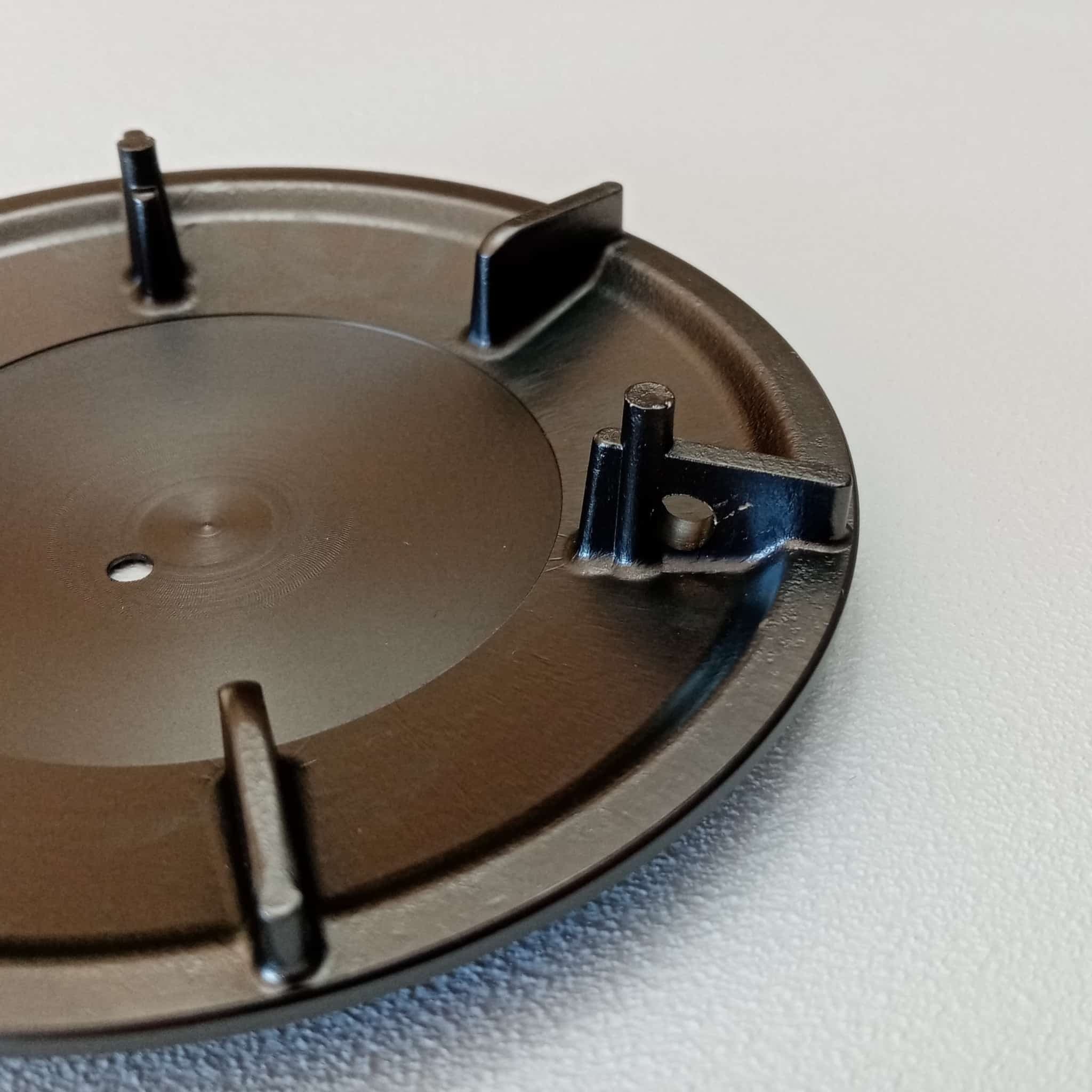 Piattello 118mm coperchio finitura gun metal in ottone per piletta piatto doccia in Filtri Aloiserw.com - Altomonte, commercioVirtuoso.it