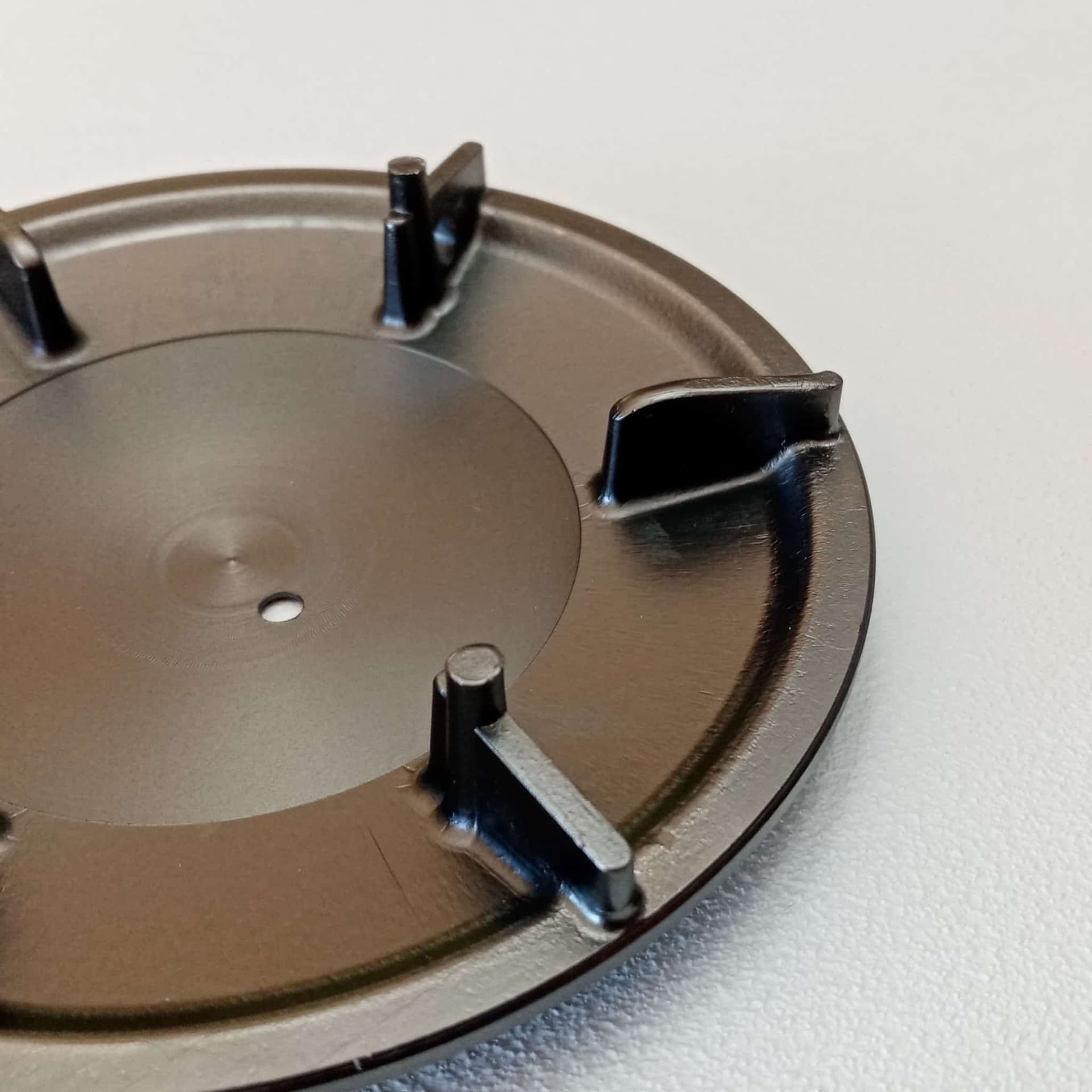 Piattello 118mm coperchio finitura gun metal in ottone per piletta piatto doccia in Filtri Aloiserw.com - Altomonte, commercioVirtuoso.it