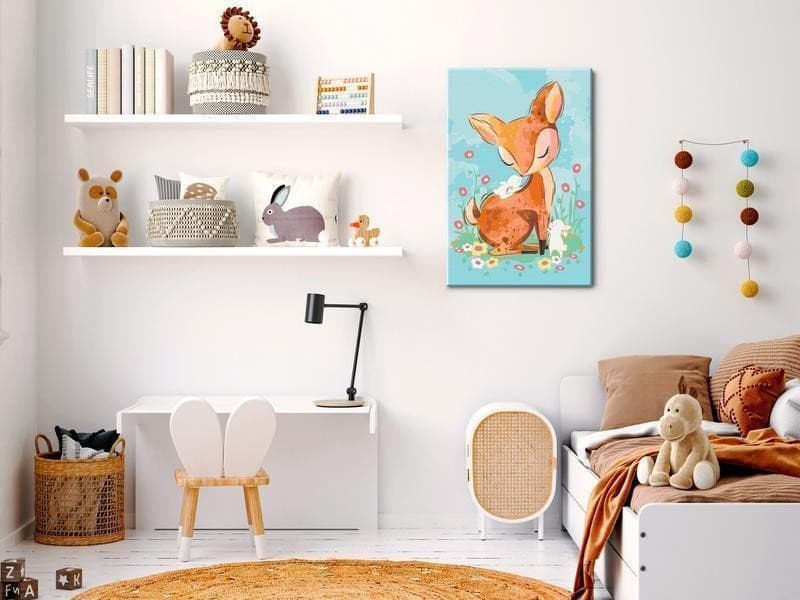 Quadro fai da te - Doe in the Meadow in Dipingere con i numeri Collezione Casa - Trebisacce, commercioVirtuoso.it