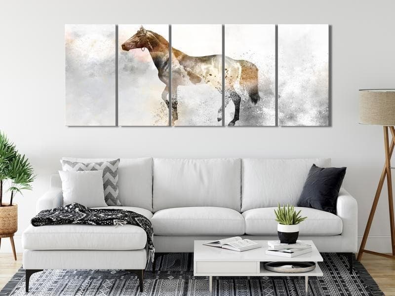 Quadro - Fiery Steed (5 Parts) Narrow in Poster e stampe Collezione Casa - Trebisacce, commercioVirtuoso.it