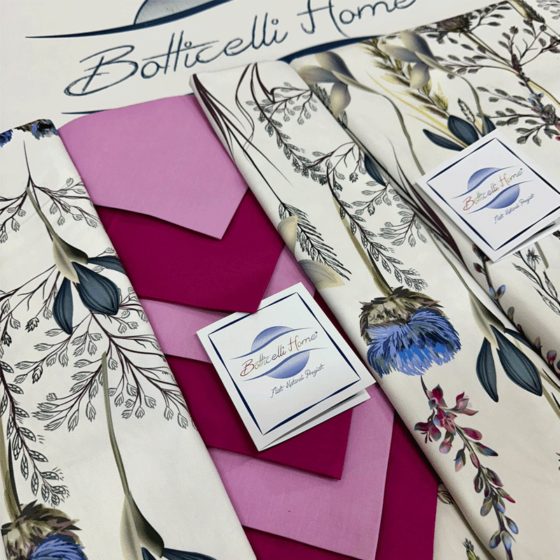 Tovaglia da tavolo Fiordaliso blu Botticelli Home in Tovaglie Collezione Casa - Trebisacce, commercioVirtuoso.it