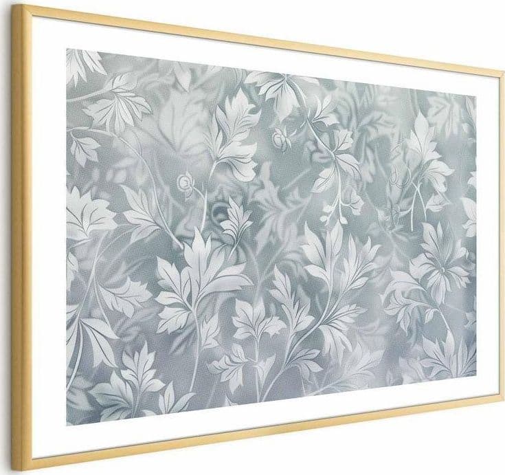 Poster Magia di fiori su sfondo turchese in Poster e stampe Collezione Casa - Trebisacce, commercioVirtuoso.it