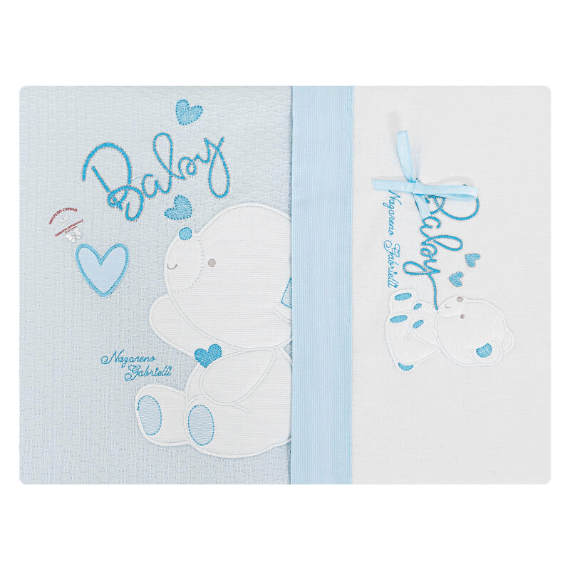 Lenzuola lettino neonato e copertina Nazareno Gabrielli Orsetto Baby in Lenzuola da lettino con sbarre Collezione Casa - Trebisacce, commercioVirtuoso.it