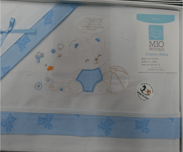 Lenzuola lettino neonato in cotone Mio piccolo Teneri amici in Set di lenzuola e federe Collezione Casa - Trebisacce, commercioVirtuoso.it