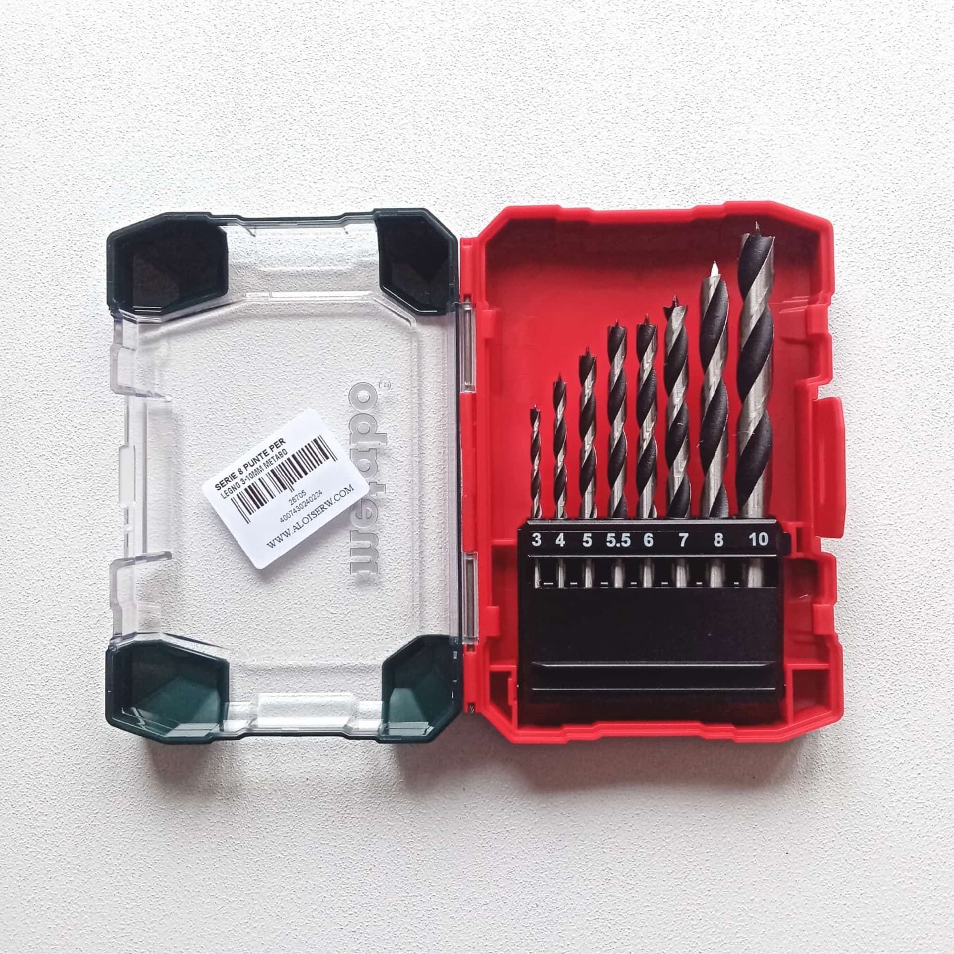 Metabo set 8 punte per legno a 2 taglienti attacco normale in Set punte per trapani Aloiserw.com - Altomonte, commercioVirtuoso.it
