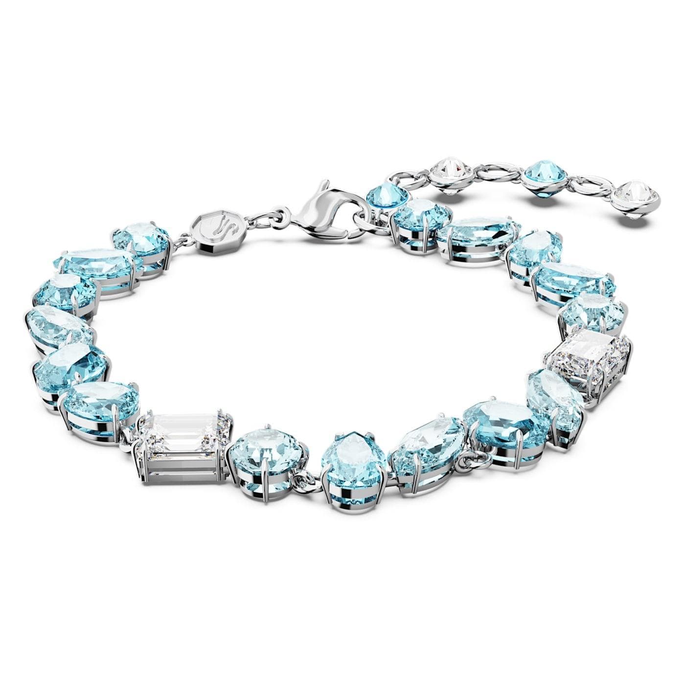 Swarovski - Bracciale Gema Taglio misto, Blu, Placcato rodio in Bracciali Alba Gioielli - Casoria, commercioVirtuoso.it