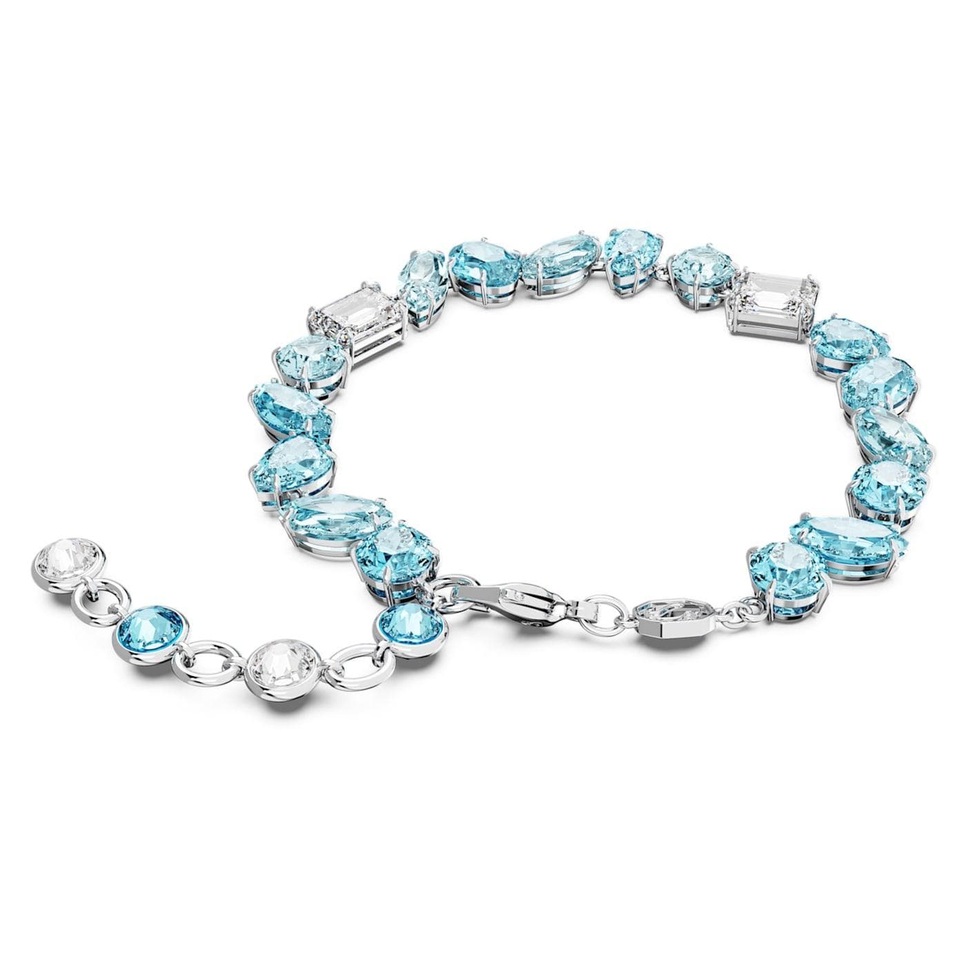 Swarovski - Bracciale Gema Taglio misto, Blu, Placcato rodio in Bracciali Alba Gioielli - Casoria, commercioVirtuoso.it