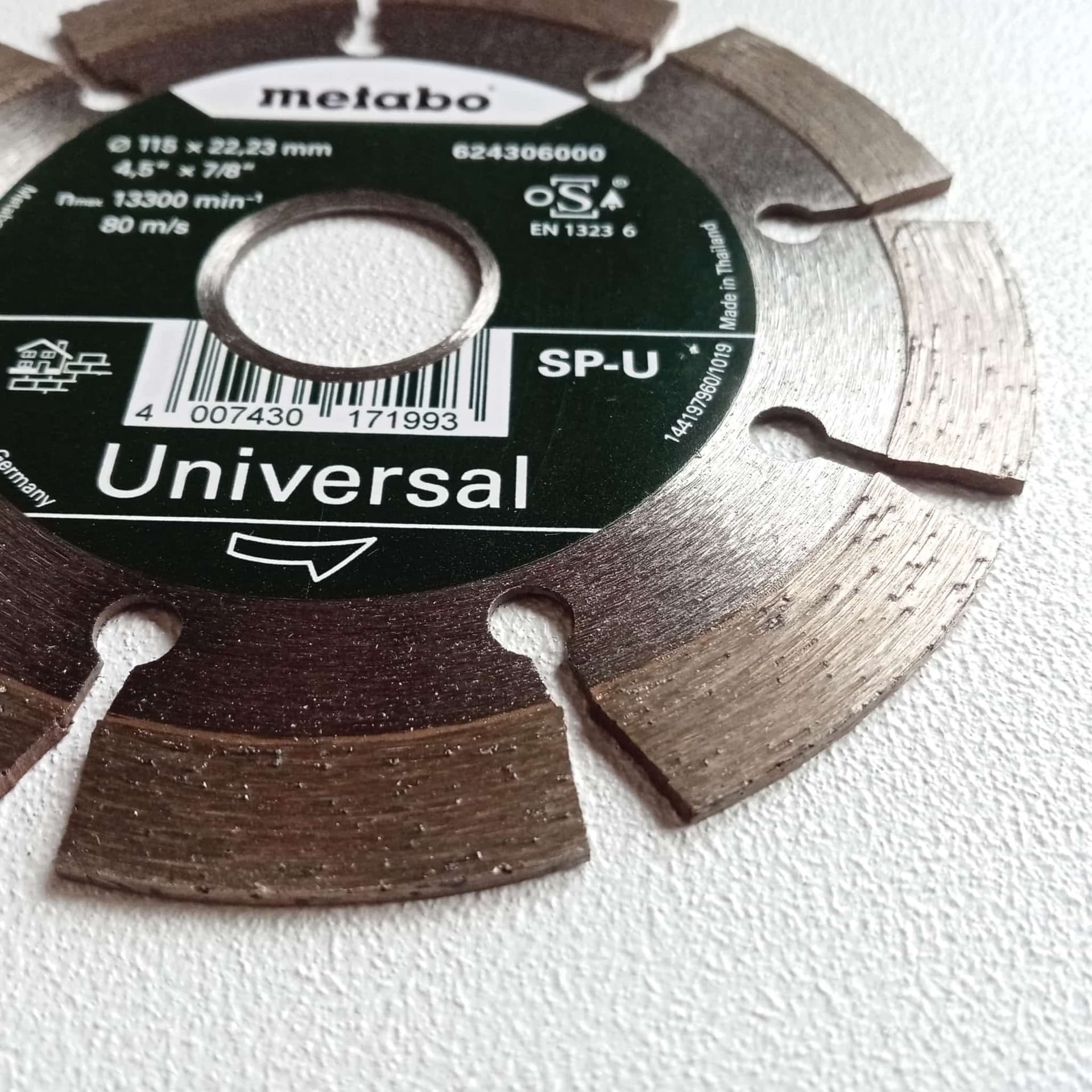 Metabo 115x22,23mm SP-U Universal disco diamantato per edilizia in Dischi diamantati Aloiserw.com - Altomonte, commercioVirtuoso.it