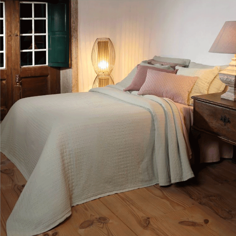 Copriletto estivo Botticelli Home Giorgina in cotone jacquard