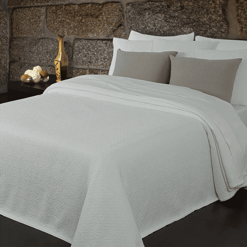 Copriletto matrimoniale Botticelli Home Sara in cotone jacquard