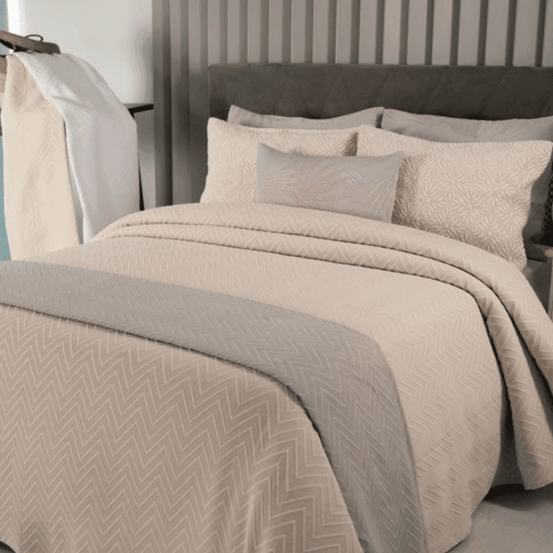 Copriletto estivo Botticelli Home Terni in cotone jacquard in Piumini Collezione Casa - Trebisacce, commercioVirtuoso.it