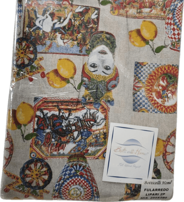 Granfoulard copridivano Botticelli Home Lipari Mori in Fodere copridivano Collezione Casa - Trebisacce, commercioVirtuoso.it