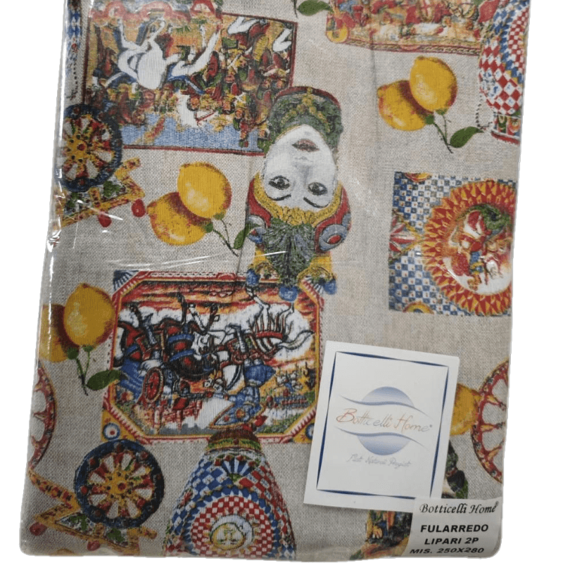 Granfoulard copridivano Botticelli Home Lipari Mori in Fodere copridivano Collezione Casa - Trebisacce, commercioVirtuoso.it