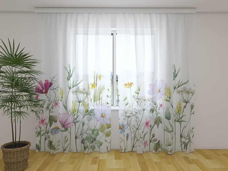 Tende con stampe meravigliosi fiori selvatici in Tende a pannello Collezione Casa - Trebisacce, commercioVirtuoso.it