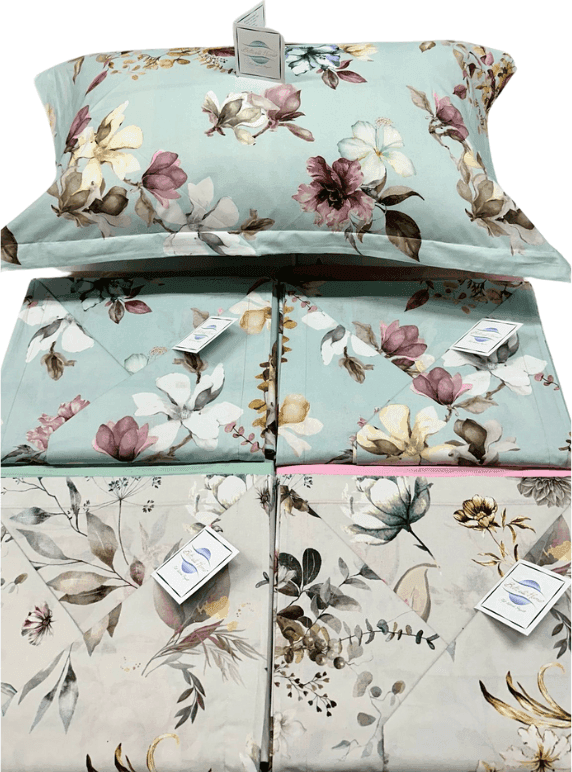 Lenzuola matrimoniali Esmeralda Botticelli Home in cotone in Set di lenzuola e federe Collezione Casa - Trebisacce, commercioVirtuoso.it