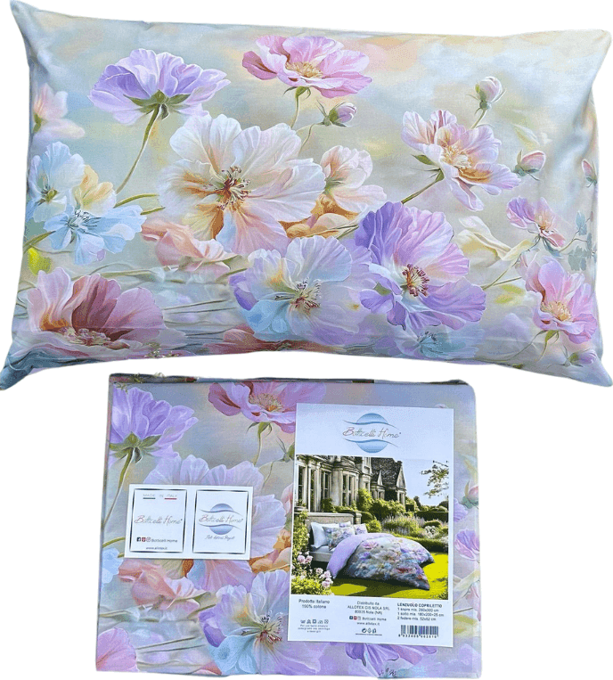 Lenzuolo Copriletto Matrimoniale Garden Botticelli Home in cotone in Set di lenzuola e federe Collezione Casa - Trebisacce, commercioVirtuoso.it