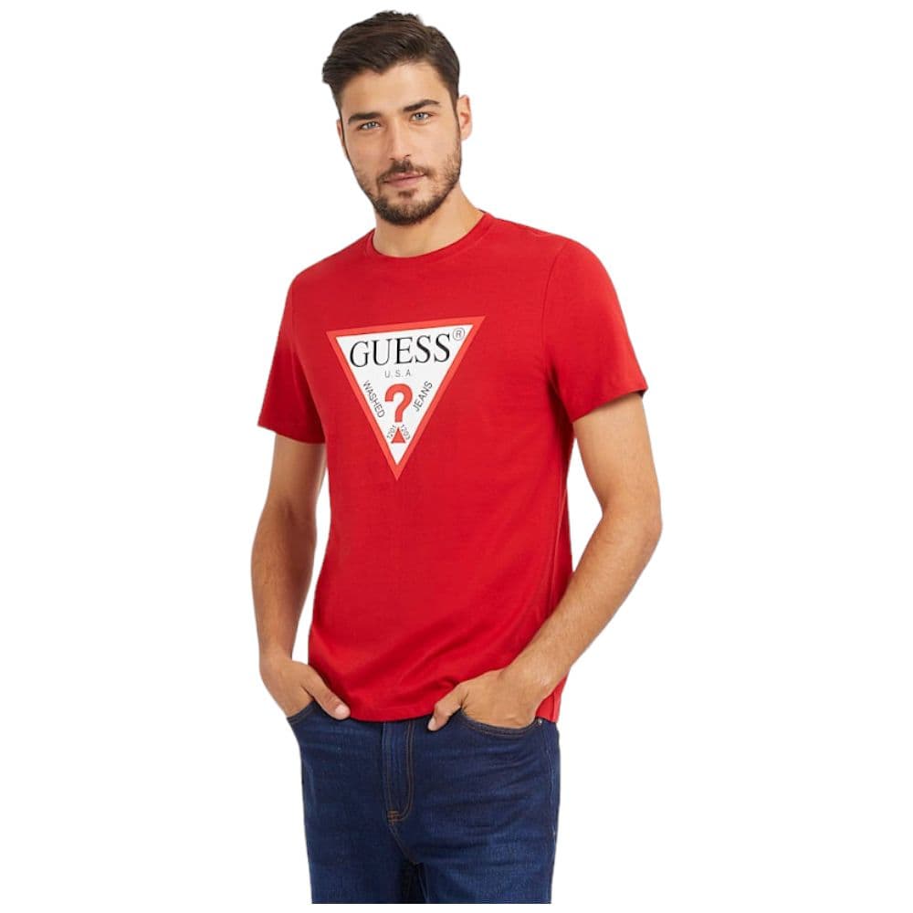 Guess t-shirt rossa logo grande M2YI71 I3Z14 in T-shirt Prodotti di Classe - Nocera Superiore, commercioVirtuoso.it
