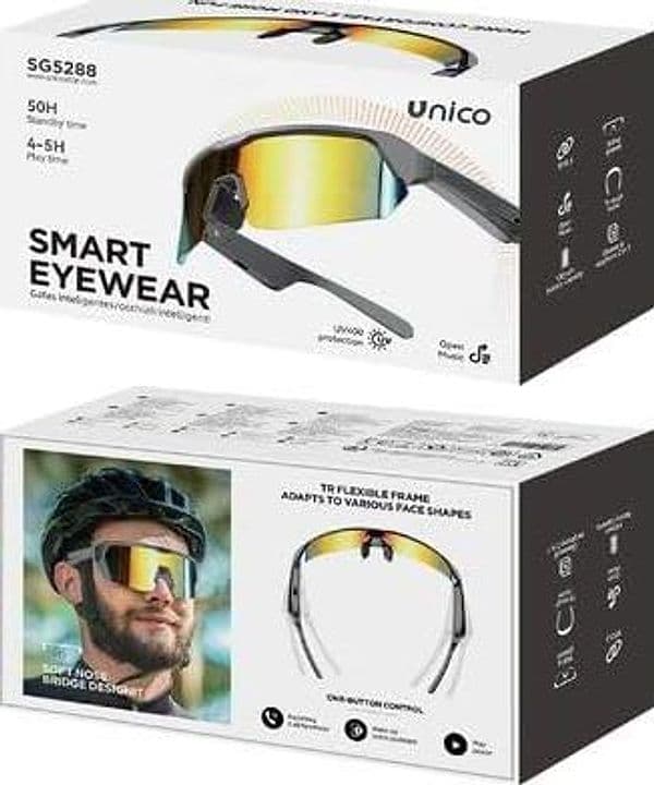 UNICO Occhiali sportivi Bluetooth SG 5288 in Autocategorizzazione Più Di Più Ideas - Casalnuovo di Napoli, commercioVirtuoso.it