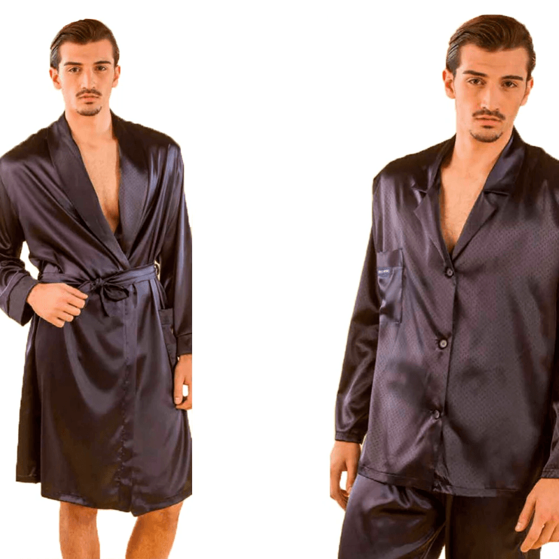 Vestaglia uomo e pigiama uomo elegante Paride Botticelli Home in Accappatoi Collezione Casa - Trebisacce, commercioVirtuoso.it