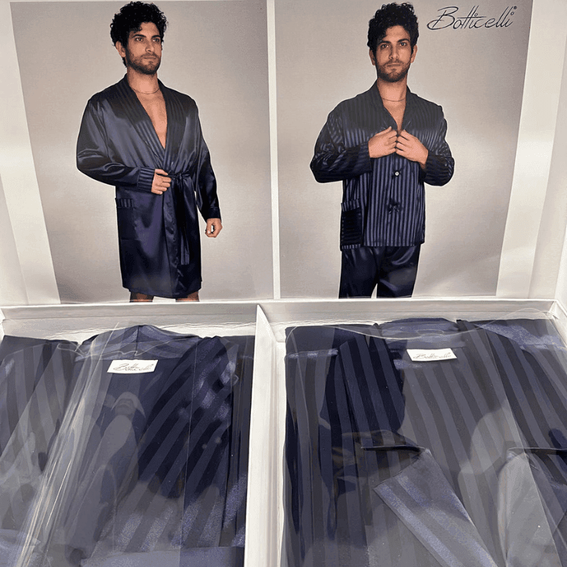 Vestaglia uomo e pigiama uomo elegante Pietro Botticelli Home - 2