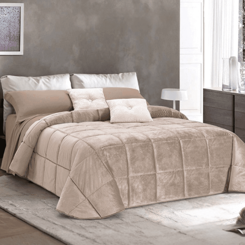 Trapunta Invernale in velluto Matrimoniale Velvet in Trapunte Collezione Casa - Trebisacce, commercioVirtuoso.it