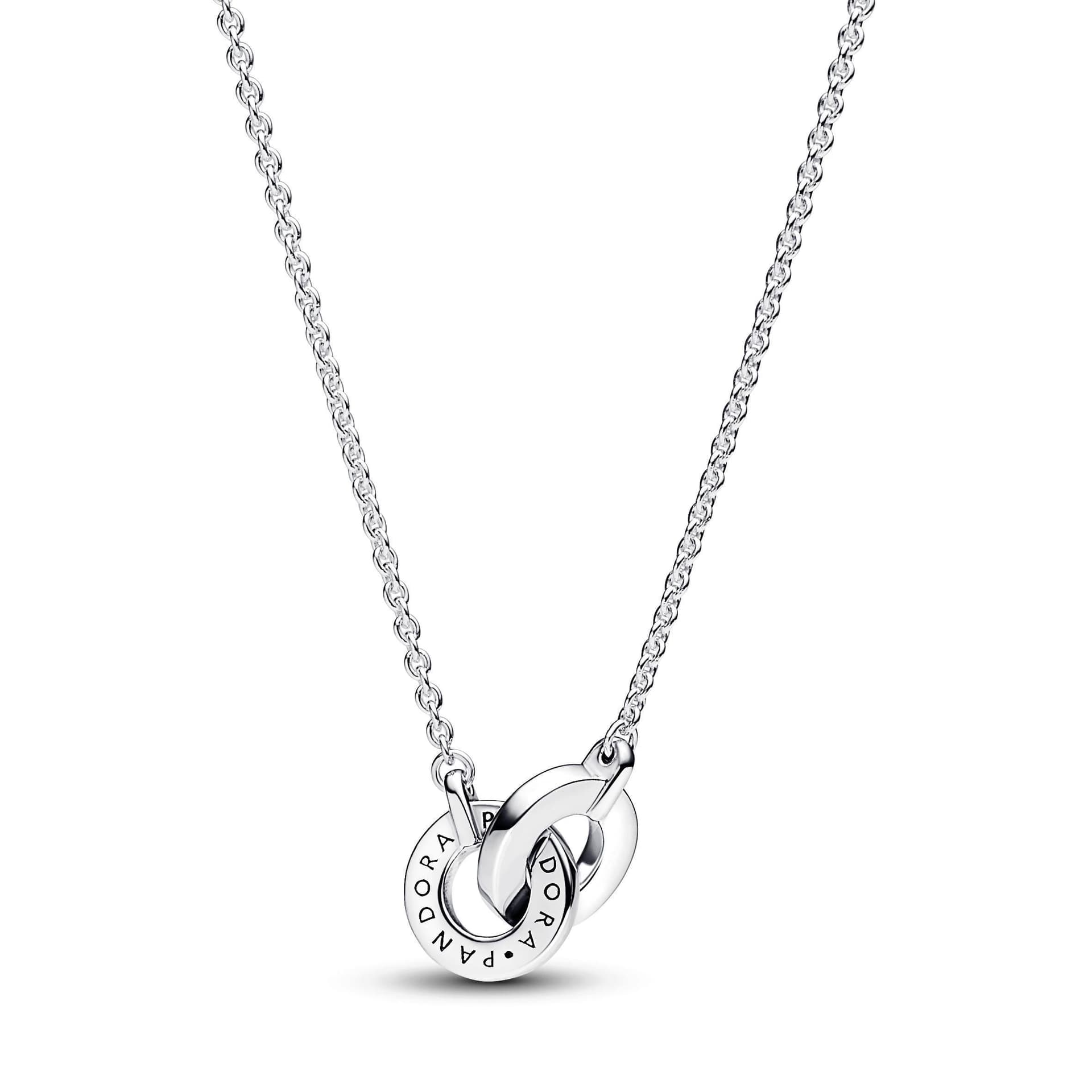 Pandora - Collana Cerchi Intrecciati Pavè in Collane Alba Gioielli - Casoria, commercioVirtuoso.it