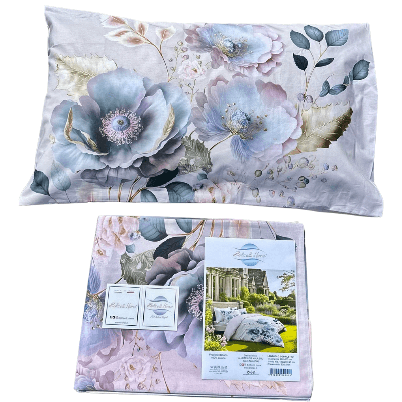 Lenzuolo Copriletto Matrimoniale Ludovica Botticelli Home in cotone in Set di lenzuola e federe Collezione Casa - Trebisacce, commercioVirtuoso.it