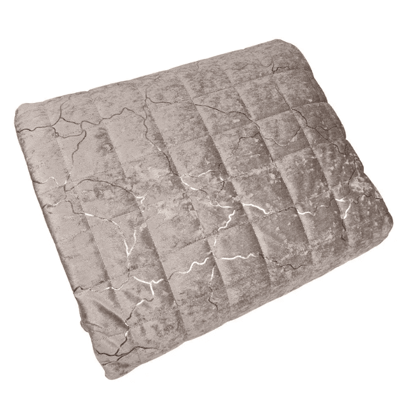 Trapuntino matrimoniale e cuscino arredo Marble in velluto in Trapunte Collezione Casa - Trebisacce, commercioVirtuoso.it