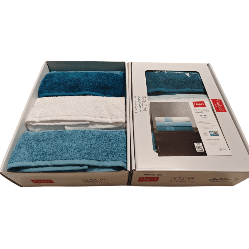 Asciugamani viso e ospite Gabel Giano 6 pezzi in Set di asciugamani Collezione Casa - Trebisacce, commercioVirtuoso.it