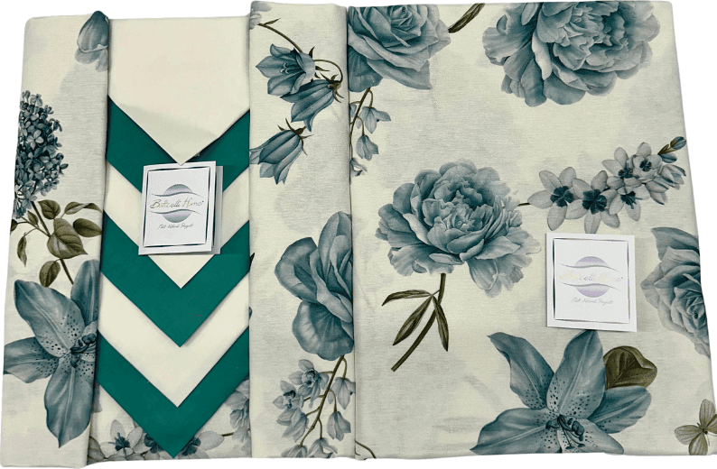 Tovaglia da tavolo con tovaglioli Botticelli Home Bloom in Tovaglie Collezione Casa - Trebisacce, commercioVirtuoso.it