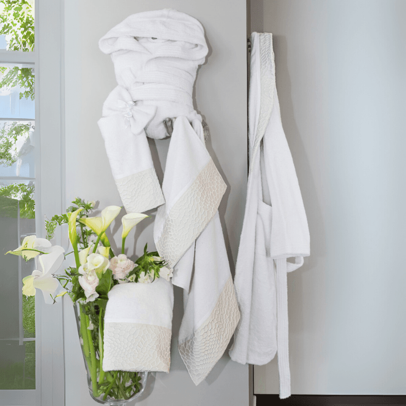 Completo bagno Corredo Sposa Battaglia Bao 8 pezzi