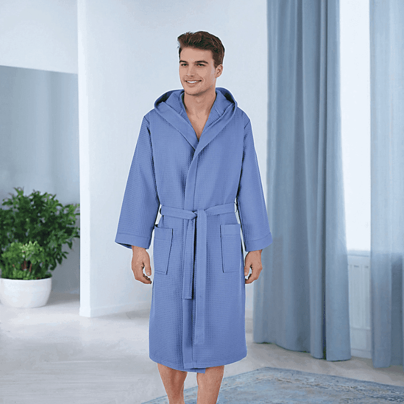 Accappatoio nido d'ape Vingi Ricami Positano