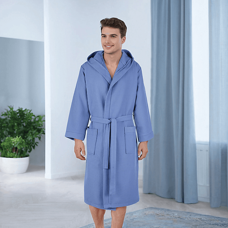 Accappatoio nido d'ape Vingi Ricami Positano